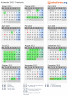Kalender 2023 mit Ferien und Feiertagen Trebitsch