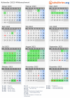 Kalender 2023 mit Ferien und Feiertagen Wildenschwert