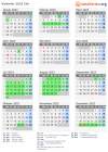Kalender 2023 mit Ferien und Feiertagen Zlin