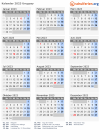 Kalender 2023 mit Ferien und Feiertagen Uruguay
