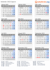 Kalender 2023 mit Ferien und Feiertagen Zypern