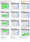 Kalender 2024 mit Ferien und Feiertagen Australisches Hauptstadtterritorium