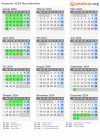 Kalender 2024 mit Ferien und Feiertagen Neusüdwales