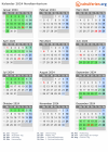Kalender 2024 mit Ferien und Feiertagen Nordterritorium