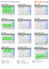 Kalender 2024 mit Ferien und Feiertagen Südaustralien