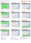 Kalender 2024 mit Ferien und Feiertagen Victoria