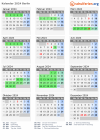 Kalender 2024 mit Ferien und Feiertagen Berlin