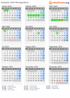 Kalender 2024 mit Ferien und Feiertagen Mariagerfjord