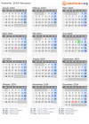 Kalender 2024 mit Ferien und Feiertagen Abruzzen