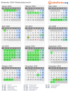 Kalender 2024 mit Ferien und Feiertagen Niederösterreich