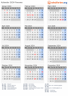 Kalender 2024 mit Ferien und Feiertagen Panama