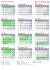 Kalender 2024 mit Ferien und Feiertagen Bern