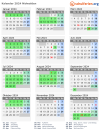 Kalender 2024 mit Ferien und Feiertagen Nidwalden