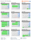 Kalender 2024 mit Ferien und Feiertagen Obwalden