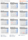 Kalender 2024 mit Ferien und Feiertagen Simbabwe