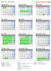 Kalender 2024 mit Ferien und Feiertagen Eger