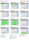 Kalender 2024 mit Ferien und Feiertagen Laun