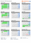 Kalender 2025 mit Ferien und Feiertagen Queensland