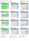 Kalender 2025 mit Ferien und Feiertagen Westaustralien