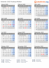 Kalender 2025 mit Ferien und Feiertagen Faaborg-Midtfyn