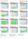 Kalender 2025 mit Ferien und Feiertagen Dijon