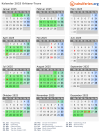 Kalender 2025 mit Ferien und Feiertagen Orléans-Tours