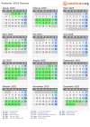 Kalender 2025 mit Ferien und Feiertagen Rennes