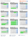 Kalender 2025 mit Ferien und Feiertagen Südholland
