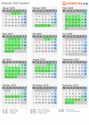 Kalender 2025 mit Ferien und Feiertagen Zeeland