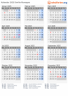 Kalender 2025 mit Ferien und Feiertagen Emilia-Romagna