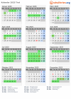 Kalender 2025 mit Ferien und Feiertagen Tirol
