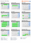 Kalender 2025 mit Ferien und Feiertagen Wien