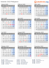 Kalender 2025 mit Ferien und Feiertagen Philippinen