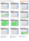 Kalender 2025 mit Ferien und Feiertagen Ermland-Masuren
