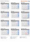 Kalender 2025 mit Ferien und Feiertagen Polen