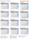 Kalender 2025 mit Ferien und Feiertagen Rumänien