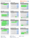 Kalender 2025 mit Ferien und Feiertagen Basel-Stadt