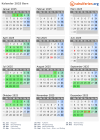 Kalender 2025 mit Ferien und Feiertagen Bern