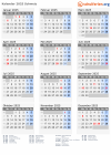 Kalender 2025 mit Ferien und Feiertagen Schweiz
