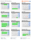 Kalender 2025 mit Ferien und Feiertagen Neuenburg
