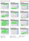 Kalender 2025 mit Ferien und Feiertagen Obwalden