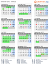 Kalender 2025 mit Ferien und Feiertagen Schwyz
