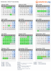 Kalender 2025 mit Ferien und Feiertagen Freiwaldau
