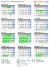 Kalender 2025 mit Ferien und Feiertagen Mährisch Schönberg