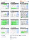 Kalender 2025 mit Ferien und Feiertagen Neutitschein