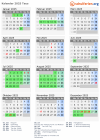 Kalender 2025 mit Ferien und Feiertagen Taus