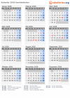 Kalender 2026 mit Ferien und Feiertagen Aserbaidschan