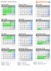 Kalender 2026 mit Ferien und Feiertagen Victoria