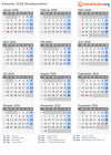 Kalender 2026 mit Ferien und Feiertagen Westaustralien