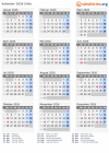 Kalender 2026 mit Ferien und Feiertagen Chile